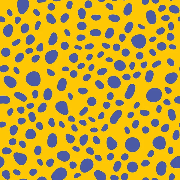 Patrón Sin Costuras Lunares Lindo Confetti Círculos Dibujados Mano Manera — Archivo Imágenes Vectoriales