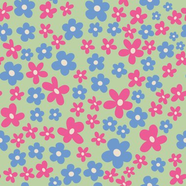 Çiçek dikişsiz desen. Kağıt, kapak, kumaş iç dekor için vektör tasarımı.