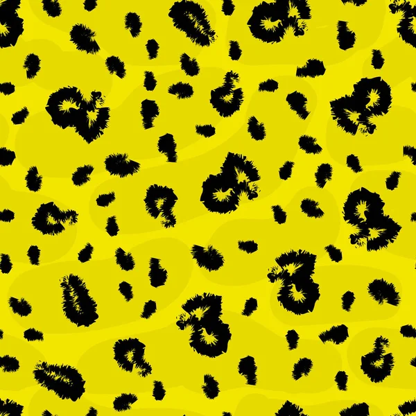 Motif Sans Couture Avec Une Texture Fourrure Léopard Jaguar Guépard — Image vectorielle