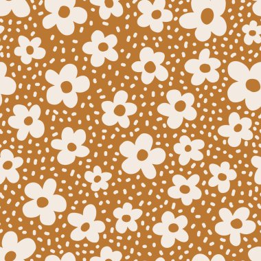 Çiçek dikişsiz desen. Kağıt, kapak, kumaş iç dekor için vektör tasarımı.