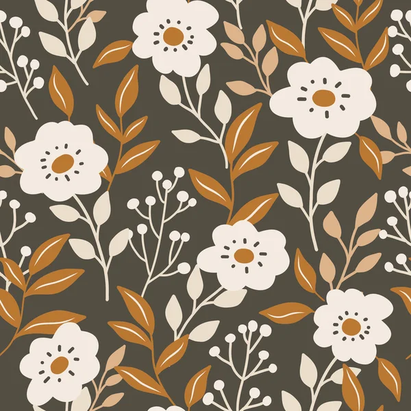 Florales Nahtloses Muster Vektor Design Für Papier Einband Stoffdekoration — kostenloses Stockfoto