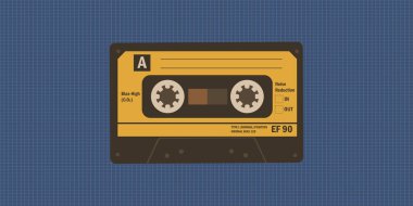 Retro ses kaseti. 90 'ların konseptine dönelim..