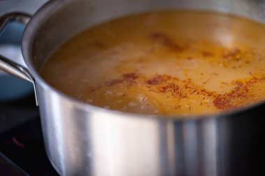 Mutfağın pişirme süreci.