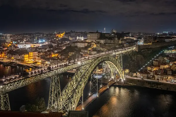 Porto Portogallo Skyline Della Città Vecchia Sul Fiume Douro — Foto Stock