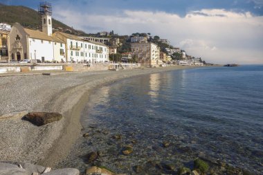 İtalya 'nın güzel sahil kıyısı ve mimarisi 