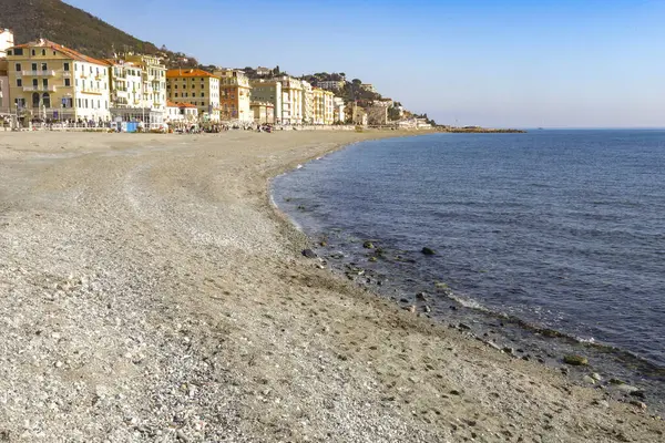 Prachtige Strand Kust Architectuur Van Stad Italië Stockfoto