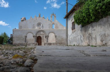 Monterosso, Cinque Terre, İtalya 'daki Santa Maria Kilisesi..