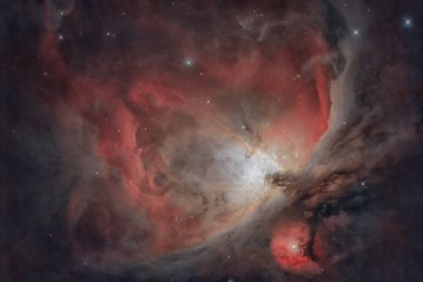 Galaksideki yıldızlı uzay sahnesi. Panorama. Evren yıldız, nebula ve galaksiyle dolu.