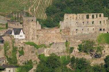 St. Goar ve St. Goarshausen Almanya, Rhine Nehri