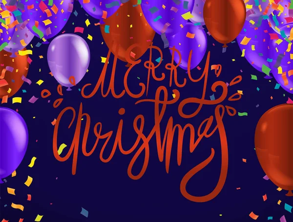 Щасливого Різдва Новим Роком 2023 Вітальна Листівка Векторна Ілюстрація — стоковий вектор