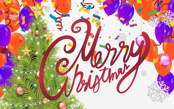Щасливого Різдва Новим Роком 2023 Вітальна Листівка Векторна Ілюстрація — стоковий вектор