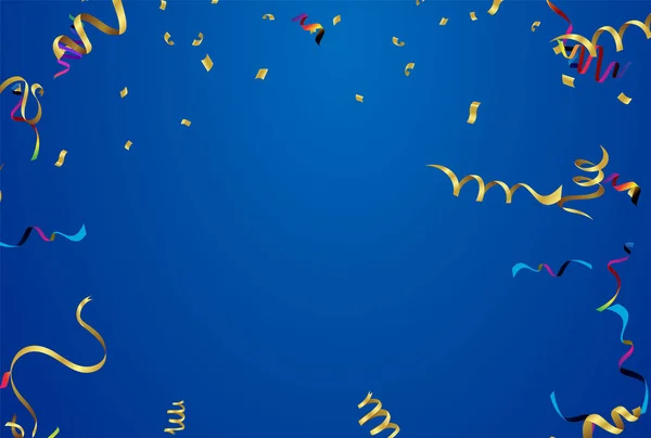 Confettis Colorés Sur Fond Blanc Illustration Vectorielle Eps — Image vectorielle