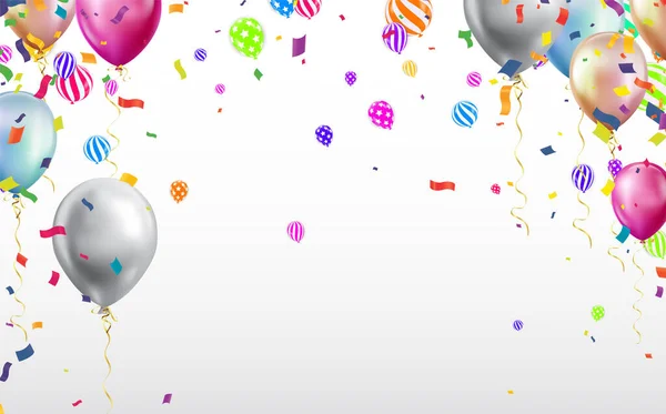 Χαρούμενα Γενέθλια Διάνυσμα Φόντο Σχεδιασμό Χρόνια Πολλά Σας Χαιρετισμό Κείμενο — Διανυσματικό Αρχείο