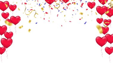 Renkli Parıltılı Mutlu Yıllar Balonlar Banner Arkaplan Resimleri