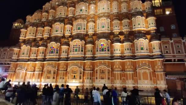 Jaipur India Circa 2023 Time Lapse Footage Hawa Mahal Situated — Stock video