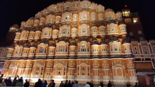 Jaipur India Circa 2023 Time Lapse Footage Hawa Mahal Situated — Stockvideo