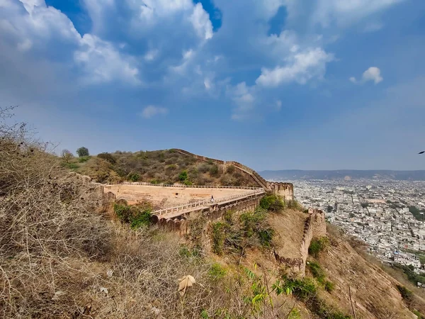 stock image Jaipur, India Circa 2023: Picture of Bavadi at Nahargarh Fort shot during daylight