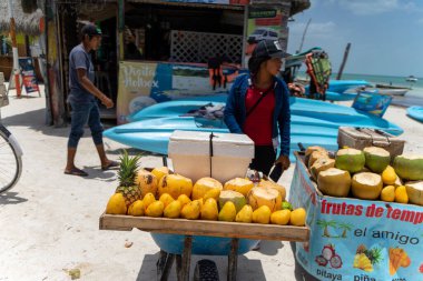 venta de frutas en playa caribea