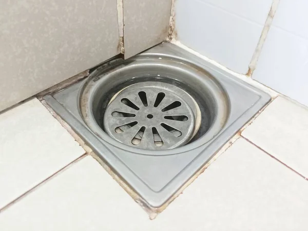 Stainless Steel Manhole Cover Bathroom — Stock Photo, Image