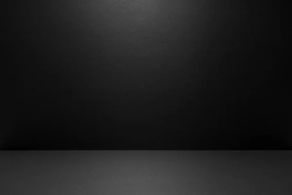 Abstraktní Černá Scéna Šablona Světelným Paprskem Bodovým Světlem Měkký Gradient — Stock fotografie