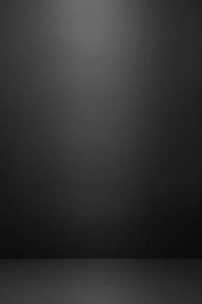 Abstracte Zwarte Scene Template Met Lichtstraal Spot Licht Contrast Horizontale — Stockfoto