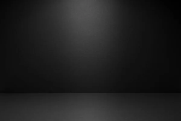 Abstraktní Černý Jevištní Maketa Světelným Paprskem Přechodovým Bodem Jako Prázdný — Stock fotografie