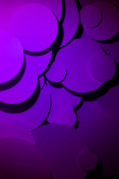 Deep Purple Gradient Abstract Background Fly Paper Circles Different Size — Stock Photo, Image