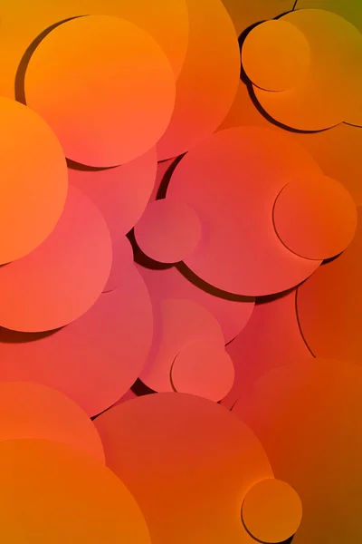 Tieforange Gelb Rosa Farbverlauf Abstrakter Hintergrund Aus Hohen Papierkreisen Muster — Stockfoto