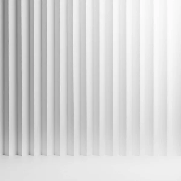 Fundo Abstrato Branco Padrão Luz Gradiente Ondulado Listrado Vertical Perspectiva — Fotografia de Stock