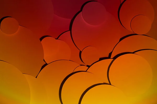 Deep Orange Gelb Rot Abstrakter Hintergrund Von Fliegenpapier Kreise Muster — Stockfoto