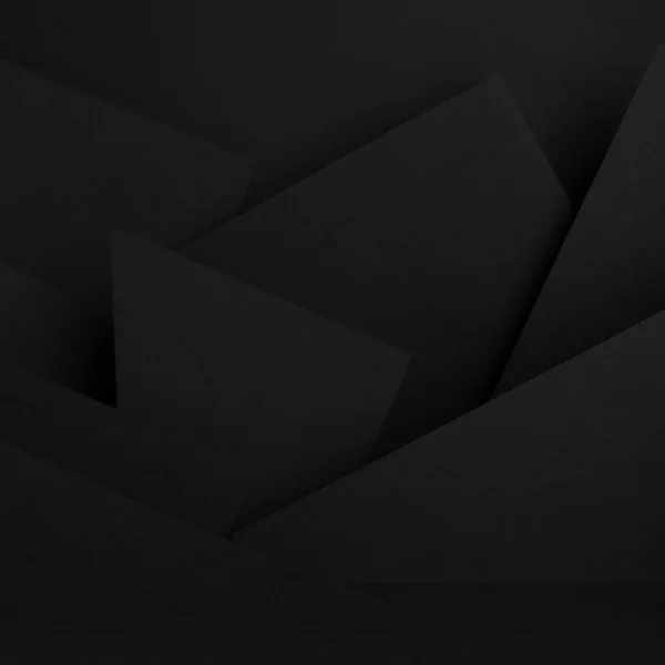 Роскошный Черный Макет Сцены Абстрактным Геометрическим Рисунком Углов Многоугольников Треугольников Лицензионные Стоковые Изображения