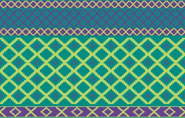 Tribal Ethnic Seamless Pattern Geometric Elements Design Fabric Home Wallpaper — Stock Vector