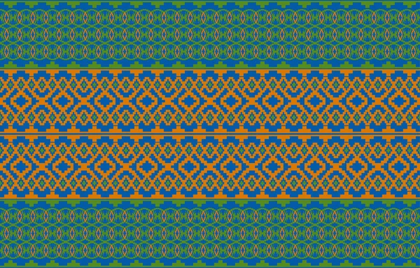 Elementos Geométricos Patrón Sin Costuras Étnicas Tribales Diseño Patrón Tela — Archivo Imágenes Vectoriales