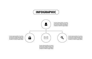 Taslak plan dört adımda bir şablon vektörü sunar. Dairesel şablon tasarımı bilgi işi 4 element. Yaratıcı konsept iş akışı düzeni, diyagram, iş adım seçenekleri, afiş ve web sitesi