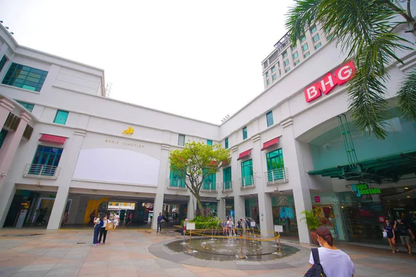 stock image singapore Bugis Street 2 june 2022. street view of Bugis retail mall buildings.