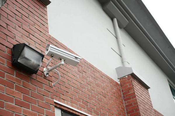 Cctv Security Camera Operating Outdoor — Foto de Stock