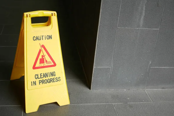 Caution wet floor signage. High quality photo