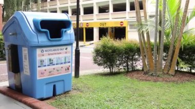 singapore 1 june 2022 Collection of waste bins outdoor ,