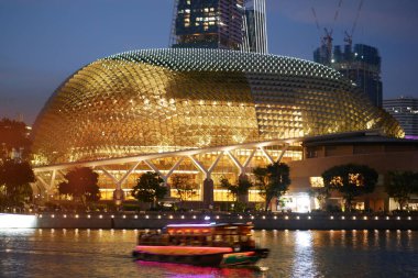 Singapur 22 Temmuz 2022 Gece Kordon Tiyatrosu.