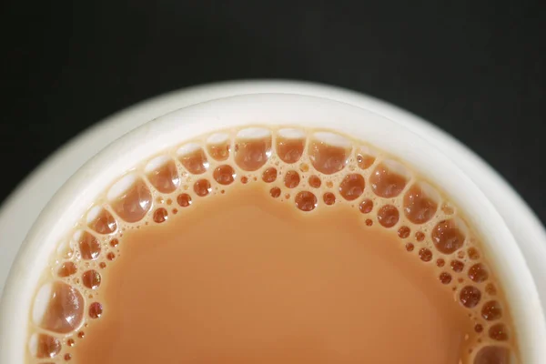 Close Cup Milk Tea Table — Stok Foto