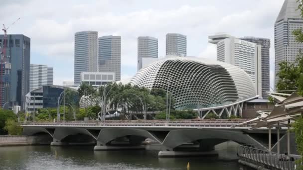 Singapura Julho 2022 Esplanada Noite — Vídeo de Stock