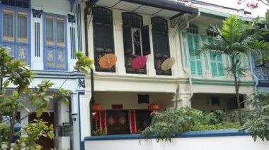 Singapur Çin kasabası 1 Haziran 2022 Çin Mahallesi Çin binaları, restoranları.