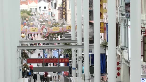 China Town Singapur Junio 2022 China Town Metro Mrt Estación — Vídeos de Stock