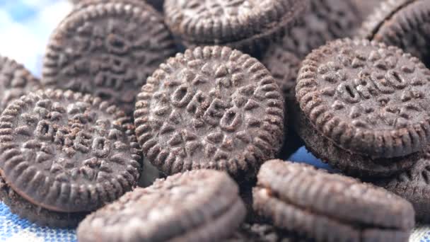 Dhaka Bangladeş Mayıs 2021 Oreo Çikolatalı Bisküvi — Stok video