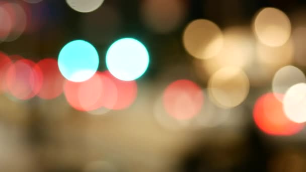 Golden Floating Dust Particles Flare Bokeh Star Moving Ups — Stockvideo