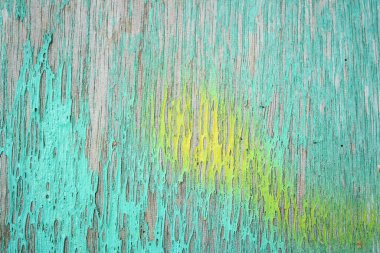 Eski soluk yeşil boyalı eski ahşap duvar ya da çit. Yüksek kalite fotoğraf