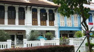 Singapur Çin kasabası 1 Haziran 2022 Çin Mahallesi Çin binaları, restoranları.