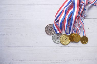 First Place Throphy on white background .