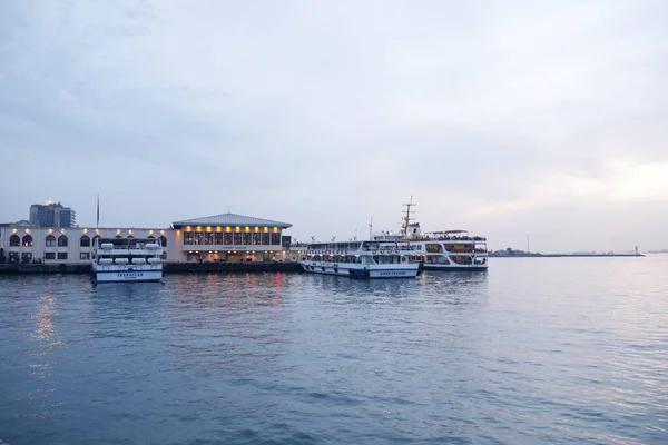 Istanbul Turkey January 2023 Historic Architecture Golden Horn Bay — 스톡 사진