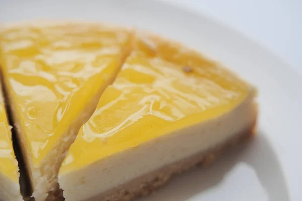 Slice Cheese Cake Plate — Photo